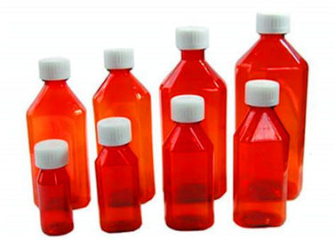 China Lichtdurchlässige Farbbescheinigten flüssige Medizin-Flaschen, FDA Apotheken-Flüssigkeits-Flaschen fournisseur