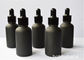 Apotheken-schwarze Farbglastropfflaschen, machen offene Tropfflaschen 30ml glatt fournisseur
