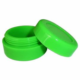 China Kundengebundene Logo-grüne Nahrungsmittelgrad-Silikon-Behälter geschmacklos für Trümmer/Kosmetik fournisseur